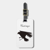 Black Raven Flying Thunder_Cove Bagagelabel (Voorkant verticaal)