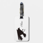 Black Raven Flying Thunder_Cove Bagagelabel (Achterkant verticaal)