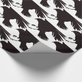 Black Raven Flying Thunder_Cove Cadeaupapier (Hoek)