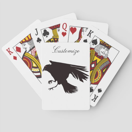 Black Raven Flying Thunder_Cove Pokerkaarten (Achterkant)