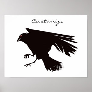 Black Raven Flying Thunder_Cove Poster