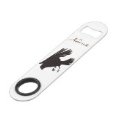 Black Raven Flying Thunder_Cove Speed Flessenopener (Achterkant Gekanteld)
