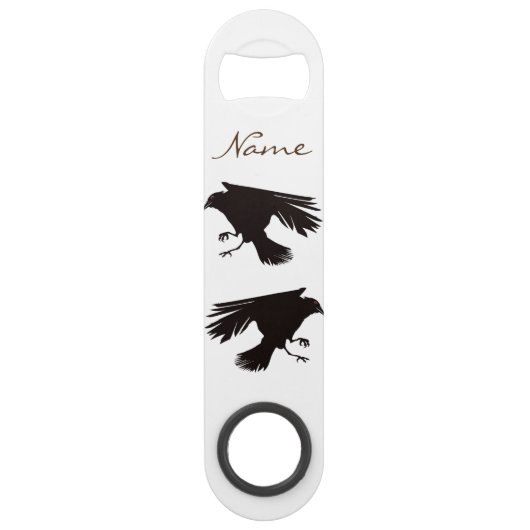 Black Raven Flying Thunder_Cove Speed Flessenopener (Voorkant)