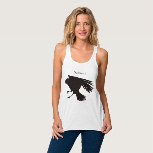 Black Raven Flying Thunder_Cove Tanktop (Volledige Voorkant)
