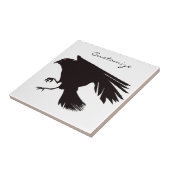 Black Raven Flying Thunder_Cove Tegeltje (Zijkant)