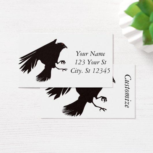 Black Raven Flying Thunder_Cove Visitekaartje (Bureau)
