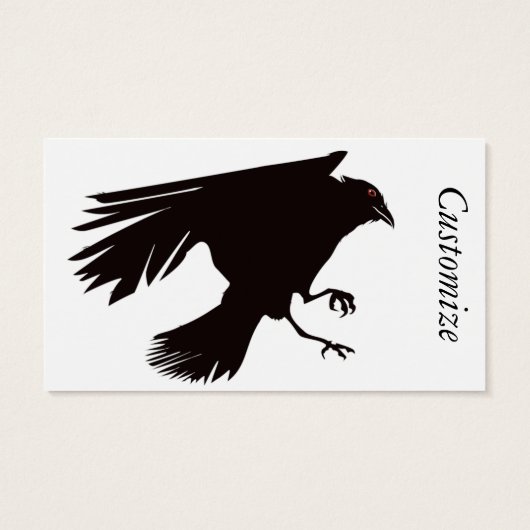 Black Raven Flying Thunder_Cove Visitekaartje (Achterkant)