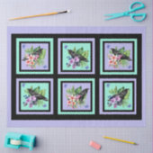 Black Raven gemengde Waterverf bloemen Tissuepapier (Craft)