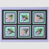 Black Raven gemengde Waterverf bloemen Tissuepapier (Voorkant)