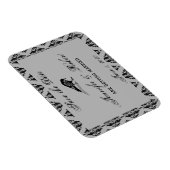 Black Raven Gothic Lijst Save the Date Magneet (Rechterzijde)