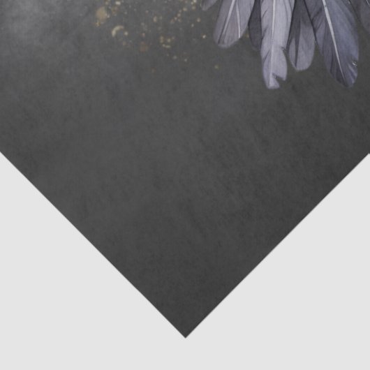 Black Raven Gotische Waterverf Tissuepapier (Detail)