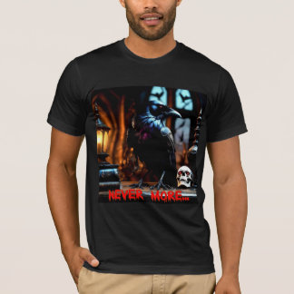 Black Raven | griezelig | Halloween | Zwart T-shir T-shirt