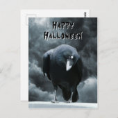 Black Raven Halloween Briefkaart (Voorkant / Achterkant)