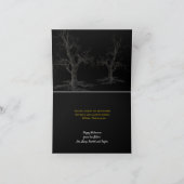 Black Raven Halloween Kaart (Binnen)