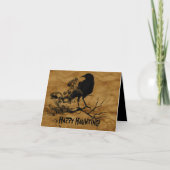 Black Raven Halloween Kaart (Voorkant)