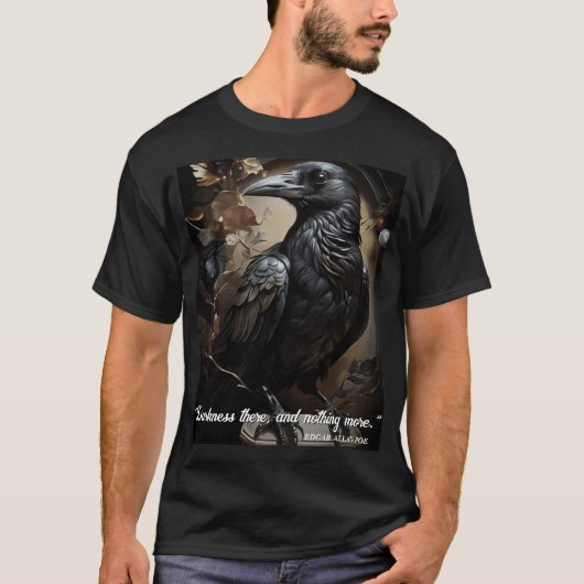 Black Raven Halloween T-shirt (Voorkant)