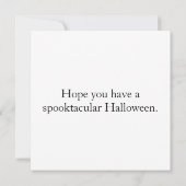 Black Raven Happy Halloween Kaart (Achterkant)