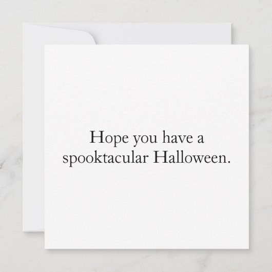 Black Raven Happy Halloween Kaart (Achterkant)