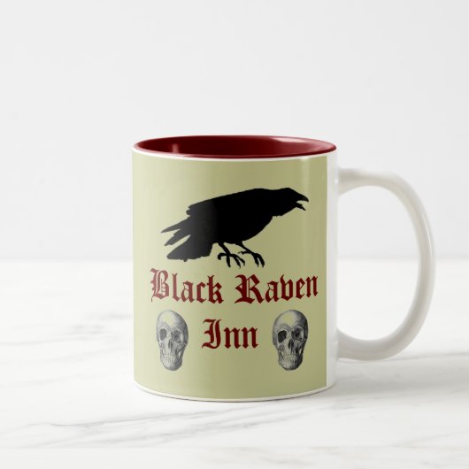 Black Raven II Tweekleurige Koffiemok (Rechts)