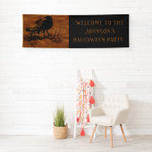 Black Raven Magic Halloween Feest  Spandoek (Insitu)