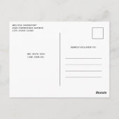 Black Raven met Bloemen Gotische Verjaardag Uitnod Briefkaart (Achterkant)