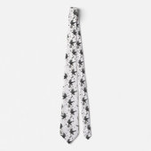 Black Raven, Moon and Wild Planten Witchcraft Stropdas (Voorkant)