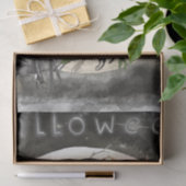 Black Raven Moon Dead Floral Halloween Tissuepapier (Geschenk)