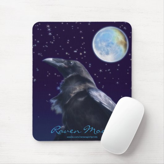 BLACK RAVEN & MOON Mousepad serie Muismat (Met muis)