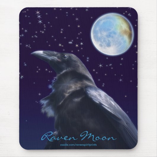 BLACK RAVEN & MOON Mousepad serie Muismat (Voorkant)