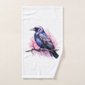 Black Raven op een tak Bad Handdoek (Handdoek)