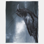 Black Raven op Fleece Blanket (Voorkant)