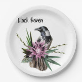 Black Raven Papieren Bordje (Voorkant)