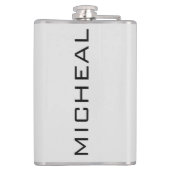 Black Raven Personalize Name Flask Heupfles (Achterkant)