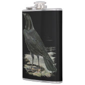 Black Raven Personalize Name Flask Heupfles (Links)
