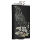 Black Raven Personalize Name Flask Heupfles (Rechts)