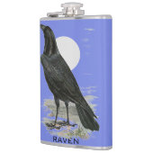 Black Raven Personalize Name Flask Heupfles (Links)