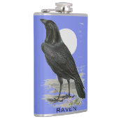 Black Raven Personalize Name Flask Heupfles (Rechts)
