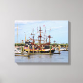 Black Raven Pirate Ship Wrapped Canvas (Voorkant)