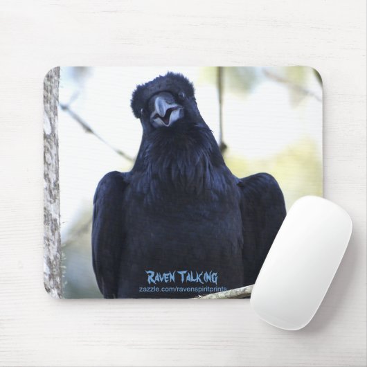 BLACK RAVEN PRATEN MUISMAT (Met muis)