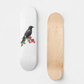 Black Raven & Red Roses Skate Deck (Voorkant)