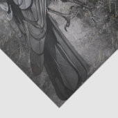Black Raven Roos Whimsical Tissuepapier (Detail)