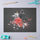 Black Raven Roos Whimsical Waterverf Decoupage Tissuepapier (Craft)