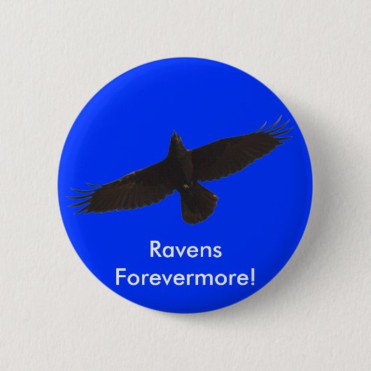 Black Raven-serie Ronde Button 5,7 Cm (Voorkant)