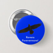 Black Raven-serie Ronde Button 5,7 Cm (Voorkant /achterkant)