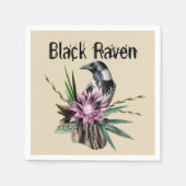 Black Raven Servetten (Voorkant)