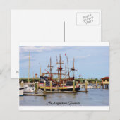 Black Raven Ship St. Augustine, Briefkaart van Flo (Voorkant / Achterkant)