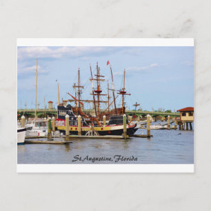 Black Raven Ship St. Augustine, Briefkaart van Flo