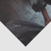 Black Raven Steampunk  Victoriaans Lady Tissuepapier (Detail)