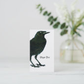 Black Raven Visitekaartje (Staand voorkant)