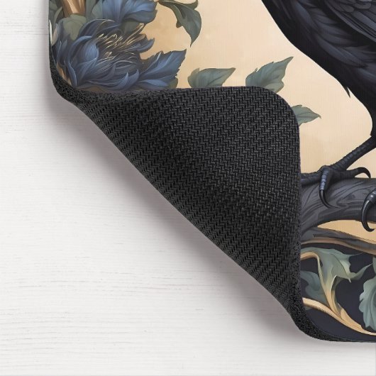 Black Raven William Morris geïnspireerd Muismat (Hoek)